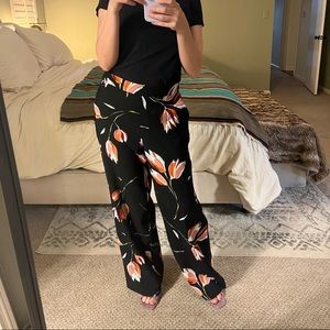 Catherine Malandrino floral wide leg pants